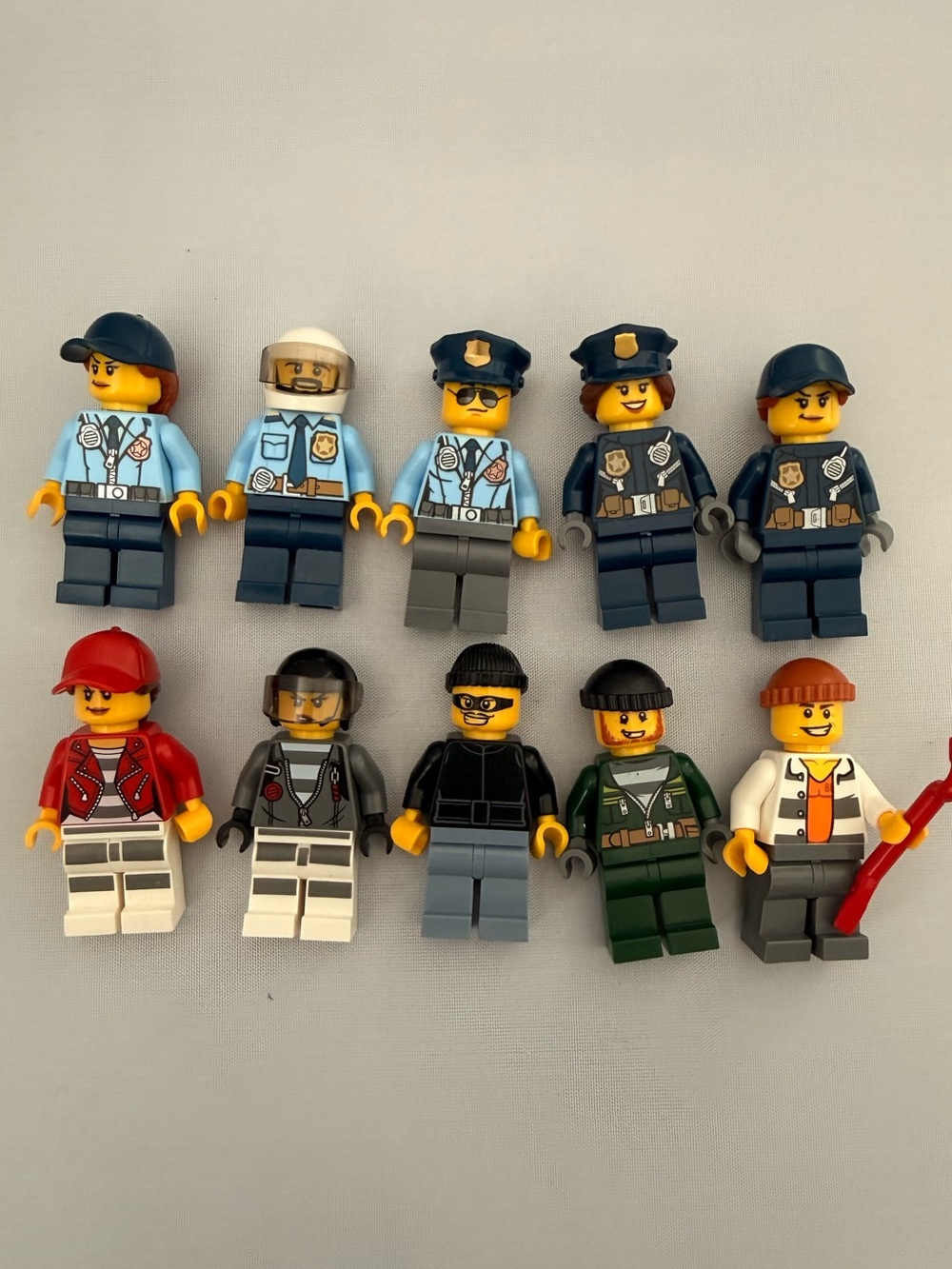 Lego Cops Robbers Police Crooks City Town Minifigures lot